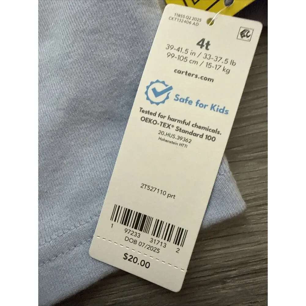 Carter’s Sleep Shirt Bunny, Blue, 4T